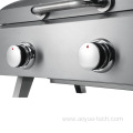 Stainless Steel Two Burners Professional Gas Barbecue